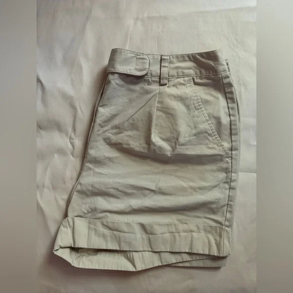 Talbots Beige Pleated Front Shorts - Picture 3 of 3